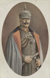 Reproduction of a Painted Portrait of Wilhelm II by R. Grabendorff