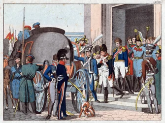 The Departure of Napoleon to the Island of Elba