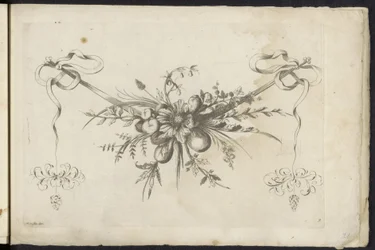 Festoon of Fruits, Leaves, and Flowers