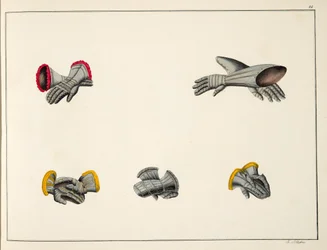 Gloves, plate from 