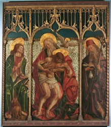 Holy Trinity between Saints Mark and Anthony the Hermit