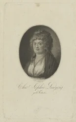 Portrait of the author Christiane Sophie Ludwig, née Fritsche