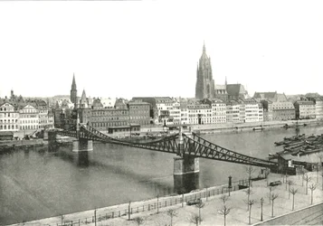 View from Sachsenhausen, Frankfurt, Germany, 1895