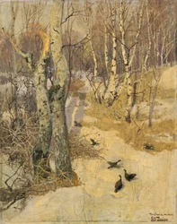 Woods Covered with Snow, 19th Century