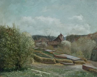 Landscape with Oslo Hospital, ca 1880