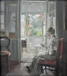 Girl Reading / In the Door of the Veranda