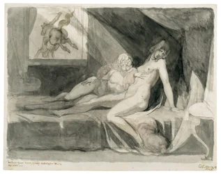 Alp Leaves the Bed Chamber of Two Sleeping Women
