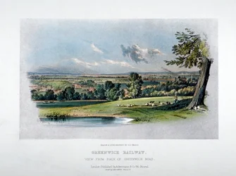 View of the London and Greenwich Railway from the Back of Greenwich Road