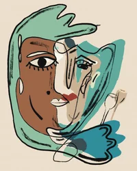 Modern Abstract Face