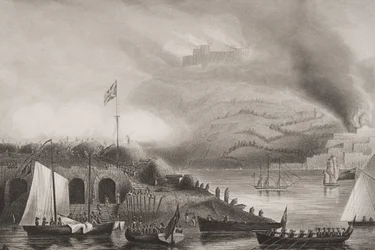 The Storming of San Sebastian, 31st August 1813, illustration from 