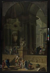 An Allegorical Monument to Sir Isaac Newton