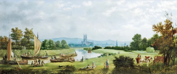 Glorious Summer, Gloucester from the North West, 1879