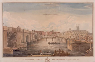 London Bridge old and new, London