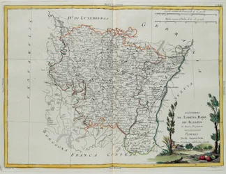 Governances of Lorraine, Barr and Alsace, engraving by G. Zuliani from 