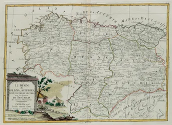 Kingdoms of Galicia, Asturies, Leon, Castilla Vieja with the Council of Biscallia