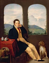 Portrait of Franz Schubert 1797-1828, 1827