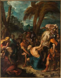 Saint Andrew Tartling with Joy at the Sight of His Torment