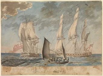 Two Small Royal Navy Frigates