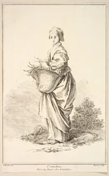 Contadina, from Recueil de diverses figures étrangères Inventées par F. Boucher