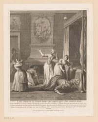 Women Find a Body Under a Bed (Scenes from the Roman Comique by Scarron series)