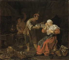 Weeping Woman in a Blacksmith