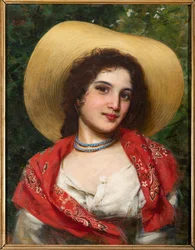 Girl wearing a Yellow Hat