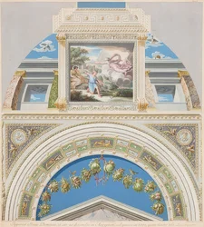 Lunette and Vault with God Appearing to Isaac
