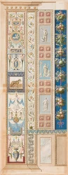 Pilaster Loggia II (Decoration with a saddled horse in the middle field)