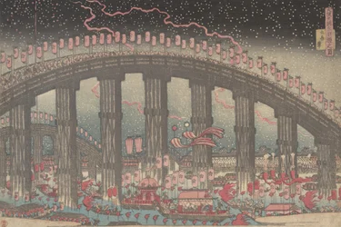 The Tenmangu Festival at Osaka, 1834