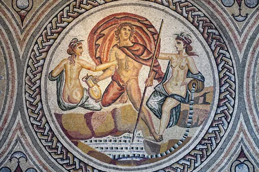 Mosaic of Hylas and the Nymphs