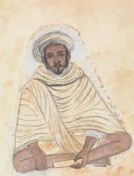 A Man Holding a Scroll
