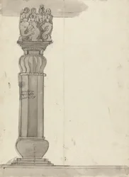 Drawing of a Column from Ekvera