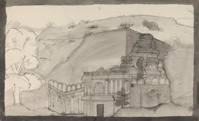 Interior of an Ellora Cave Temple