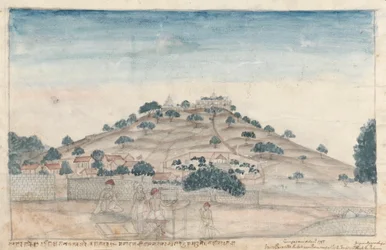 View of Parbati, a Hill near Poona Occupied by Temples Frequented by the Peshwa