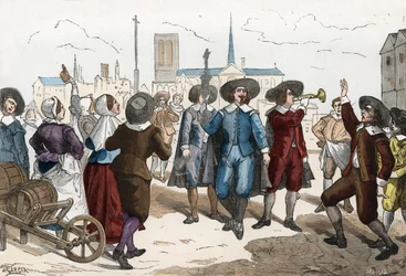 Men selling wine