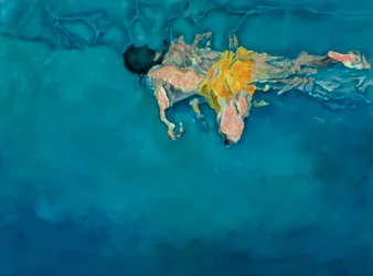 Swimmer in Yellow, 1990
