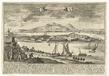 View of Schenkenschans (series title: Cities and Fortifications in the Republic of the Netherlands, Theatre of Cities and Fortresses of the United Netherlands with the Adjacent Places)