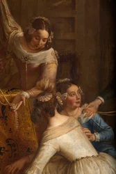 Parish Church of Saint-Brice. The Archduke Isabel of Spain Giving Her Jewelry to the Basilica of Saint-Martin of Halle. Gaspar de Crayer.