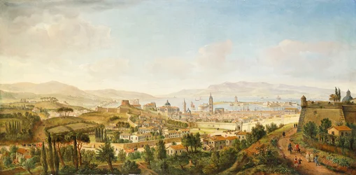 A Panoramic View of Messina, Sicily