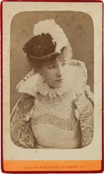Portrait of Sarah Bernhardt 1844-1923, ca 1865
