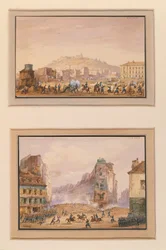 Attack on the Clos Saint-Lazare in June 1848 and the Assault on the Barricade at the Entrance of Faubourg Saint-Antoine with the Death of General Francois de Negrier, 25th June 1848