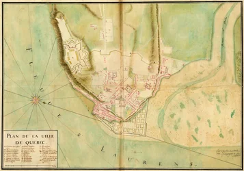 Plan of the City of Quebec, 1727