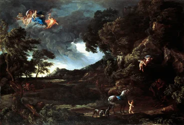 Landscape with the Union of Dido and Aeneas, c.1664-48