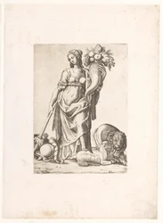 Allegory of Abundance Thanks to Peace
