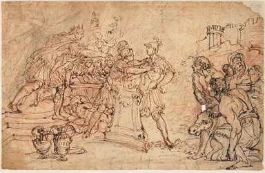 Mucius Scaevola Before Porsena