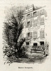 The facade of the house Bonaparte