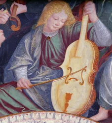 The Concert of Angels, 1534-36 (detail)