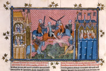 Scene from the Romance of Lancelot of the Lake