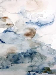 Blue Brown Abstract Sky