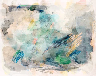 Serene Blue Green Abstract